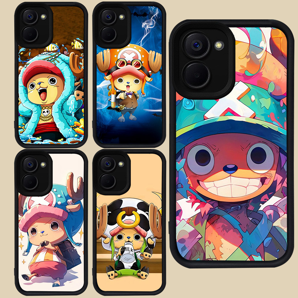 ปลอกสีดําสําหรับ VIVO Y03 Y27 Y28 Y18 Y28s Y03t Y17S Y27s Y36 Y18i R57 One Piece Chopper