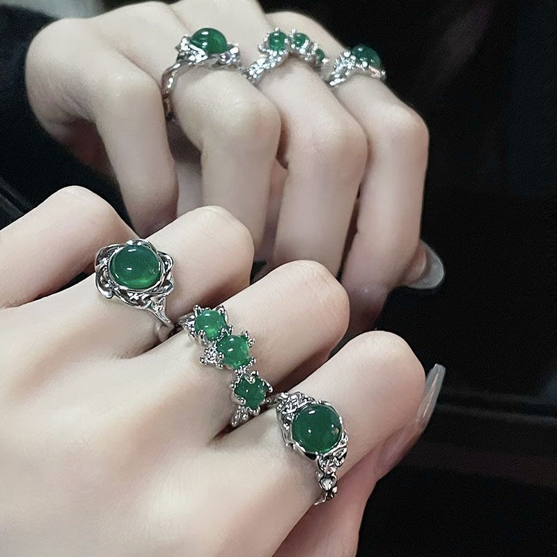 แหวนหยกสไตล์จีน ระดับไฮเอนด์ สวมใส่ได้ทุกโอกาส