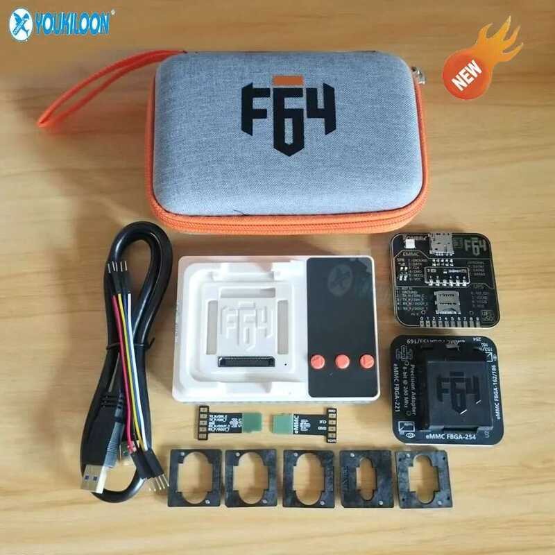 100 2025 Original F64 Flash 64 Ultra Lite กล่องเครื่องมือ / EMMC 4 IN 1 อะแดปเตอร์ซ็อกเก็ต /