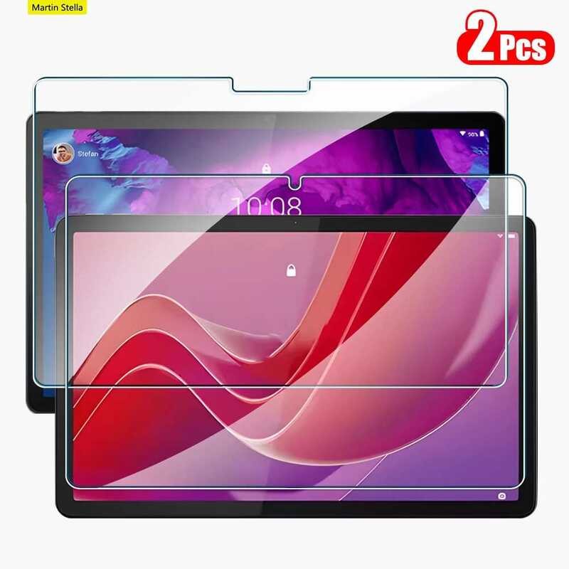 2 ฟิล์มกันรอยหน้าจอ ชิ้น กระจกนิรภัยสำหรับแท็บเล็ต Tab M10 Plus รุ่นที่ 3 2 1 และ M11 P11 Pro Lenovo