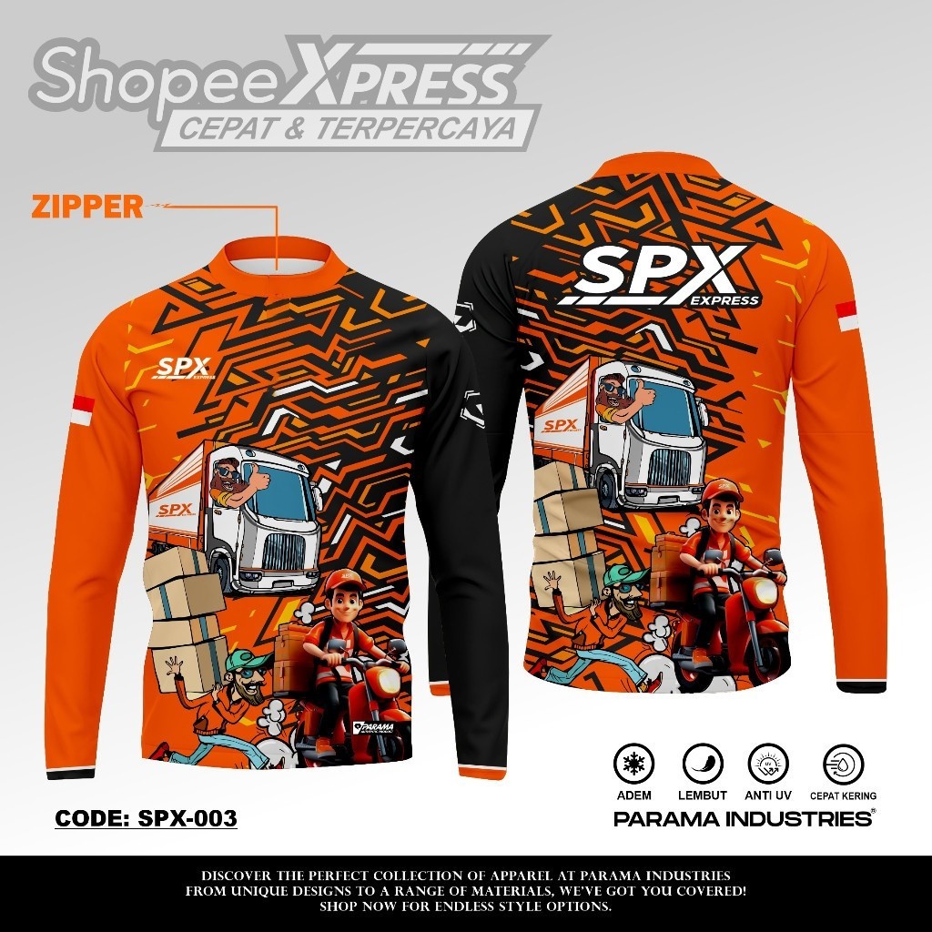 เสื้อสเวตเตอร์ป้องกันความเครียด Palma Industrial Premium | | Shopee SPX EXPRESS PACKAGE COURIER | | ไดร์เวอร์บาโจว
