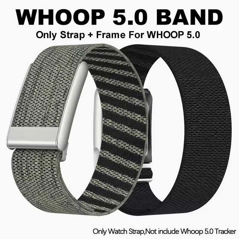 Pour Whoop 5.0 สายนาฬิกาเข้ากันได้กับ WHOONE Fiess Tracker Whoop Life ECG Strap 2 ชิ้น