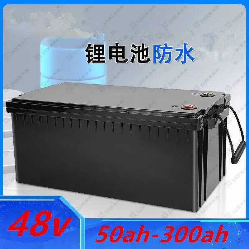 แบตเตอรี่ลิเธียม Lifepo4 ขนาด 50Ah 48V 100Ah 150Ah 200Ah 300Ah พร้อมบลูทูธ สำหรับระบบพลังงานแสงอาทิต