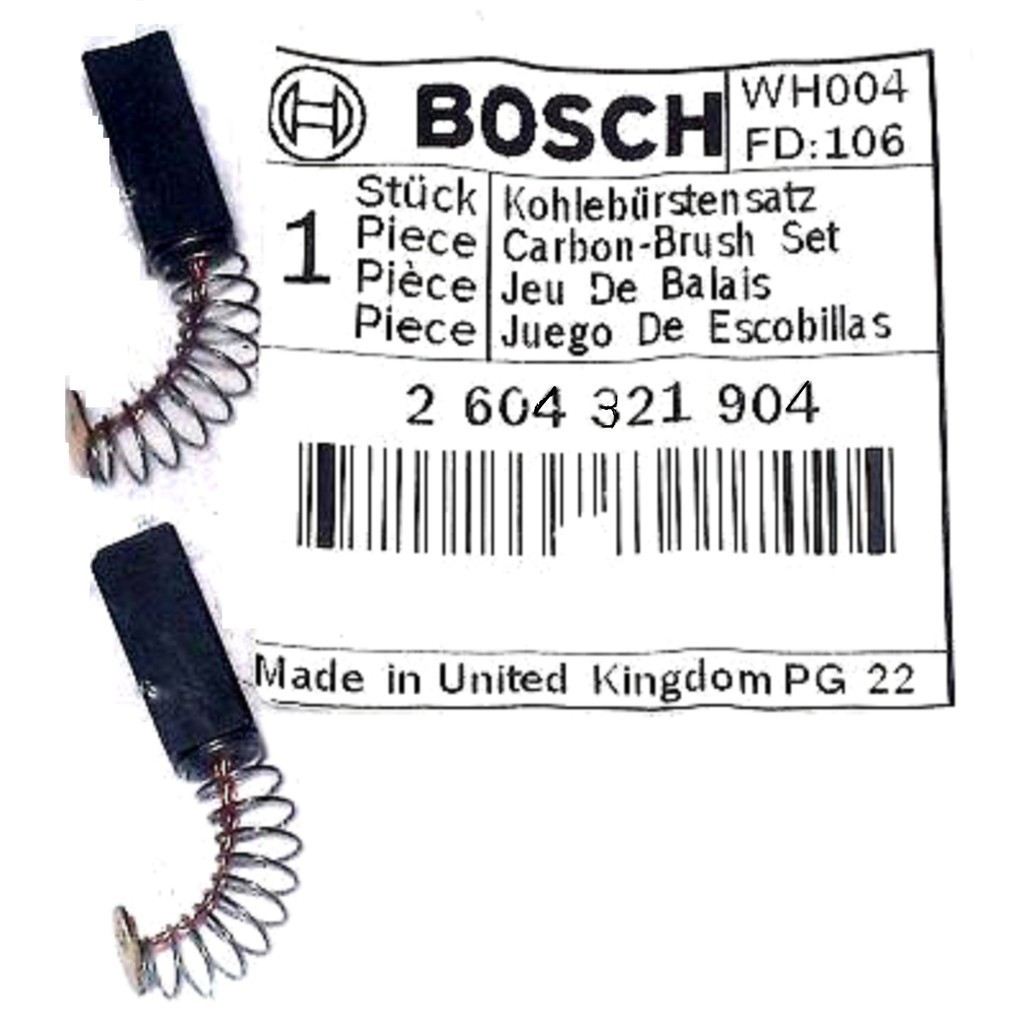 Bosch แปรงคาร์บอนสําหรับสว่านไฟฟ้า GBM 450 RE, CSB400 RE, GBM 6 RE, P/N 2604321904 (เปลี่ยน)