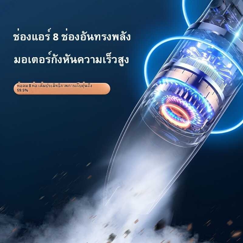 Ouding เครื่องดูดฝุ่นแบบมือถือสำหรับรถยนต์ Q19 กำลังใหญ