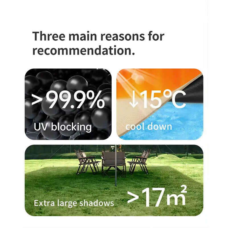 Naturehike Ultraviolet-Proof Rain-Proof Beach Tent For Outdoor Canopy Sun Shade Camping Canopy