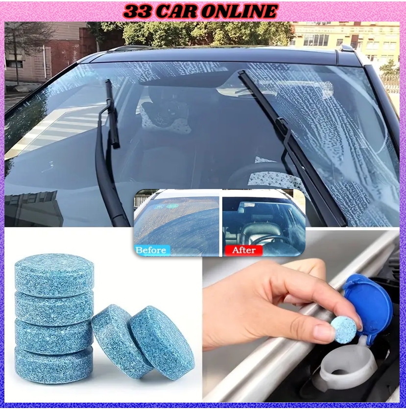 1biji/1 ชิ้นรถ Auto Care ทําความสะอาดกระจกกระจกแท็บเล็ตเข้มข้นเครื่องซักผ้าผงซักฟอก
