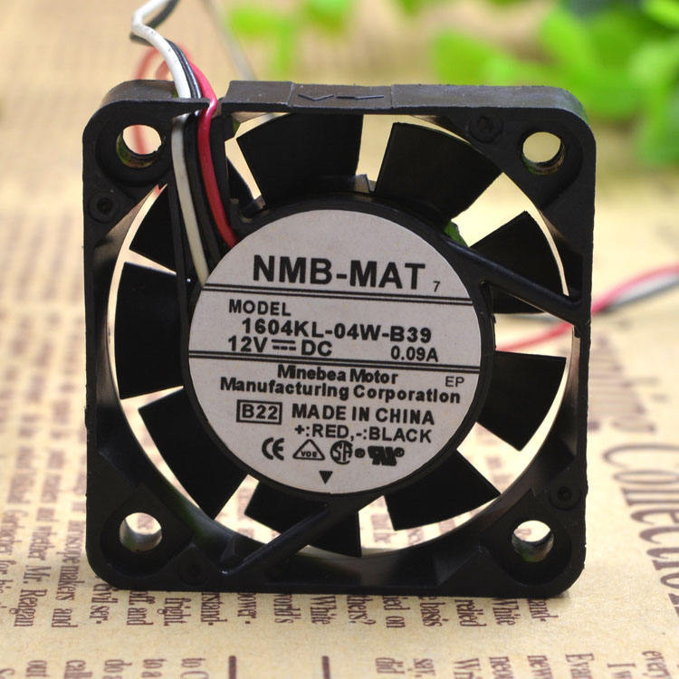 NMB 1604KL-04W-B39 4 ซม.4010 12V 0.09A Agawa Servo Driver พัดลมระบายความร้อน