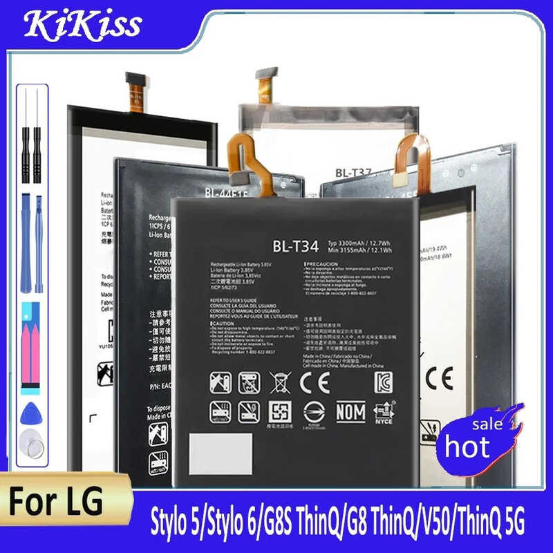 แบตเตอรี่สำหรับ LG,BL-T41,BL-T42,BL-T43,BL-T44,BL-T45,G8,ThinQ,G8S, Stylo5,K50S,LMG820QM7,LM-V500