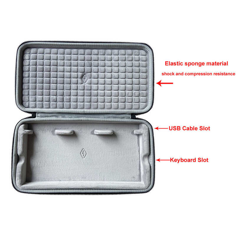 ♪ กระเป๋าเก็บเคสป้องกันกระเป๋าถือสำหรับ NIZ Keychron K1 K2 K3