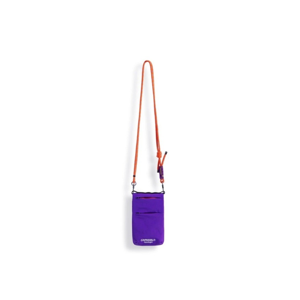 Topologie x Carnival Phone Sacoche Purple + 6.0mm strap Orange Blue