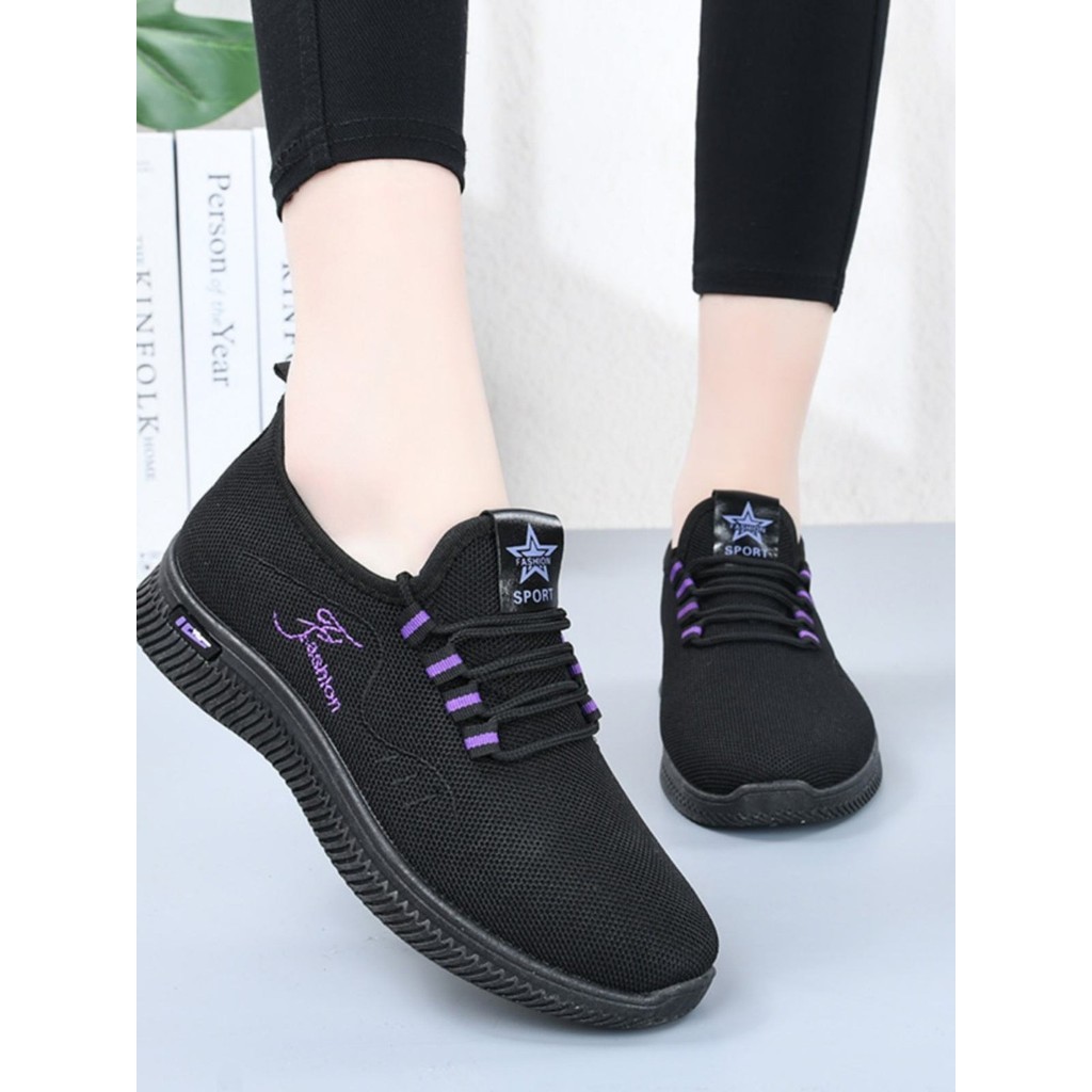 ♞Old Beijing Cloth Shoes For Women, Spring And Autumn Black Kitchen Work Shoes, Soft Soles, Comfort