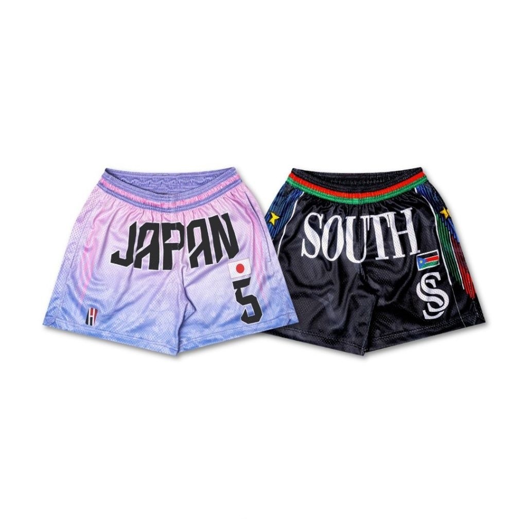 กางเกงขาสั้น กางเกงแฟชั่นเนวสตรีท HoopLife ” Olympic’24 ” Mesh Shorts