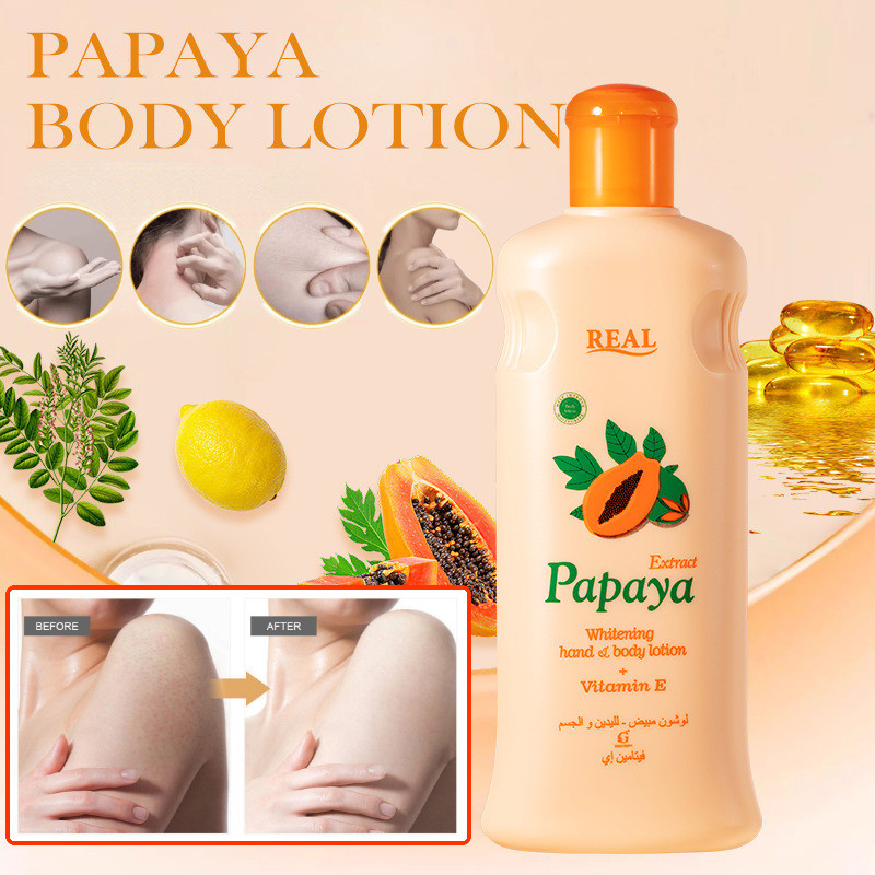 Whitening Hand Papaya Body Lotion + Vitamin E 600ml