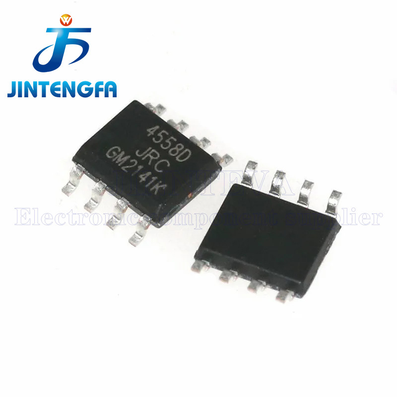 50PCS JRC4558D SOP-8 4558D NJM4558 NJM4558D JRC4558 4558 SMD DUAL OPERATIONAL AMPLIFIER IC