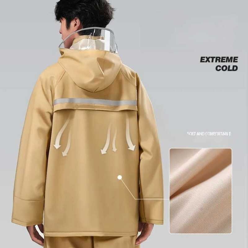 ชุดกันฝนผู้ชายแบบแยกส่วน เสื้อและกางเกงสำหรับมอเตอร์ไซค์ thumbnail 4