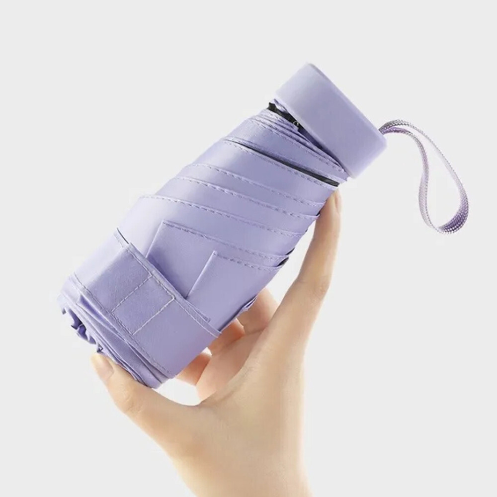 VECI Fashion Pocket Mini 5 Folds with Case UV Protection Capsule Umbrella SHAR