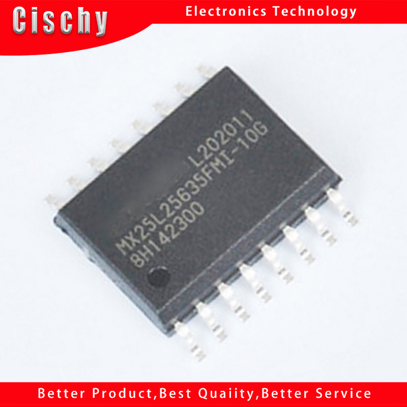 1 ชิ้น/ล็อต MX25L256 MX25L25635FMI-10G MX25L25635EMI-12G MX25L25635EMI-12G SOP-16