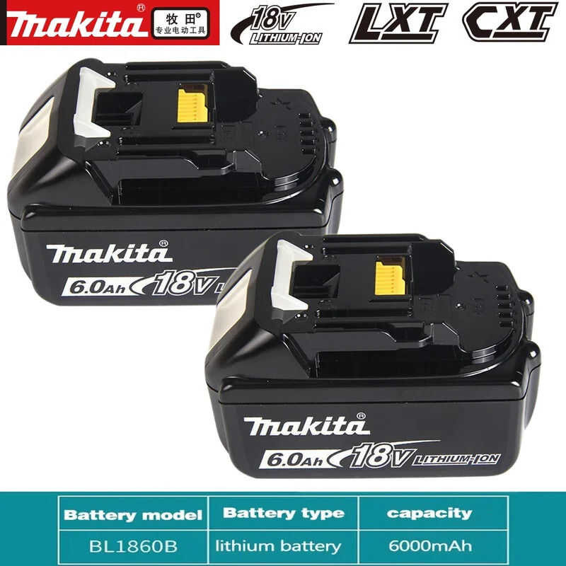 ❤ Original 6Ah/5Ah//3Ah For Makita 18V Bl1830b Bl1850b Bl1850 Bl1840 Bl1860 Bl1815 Replacement