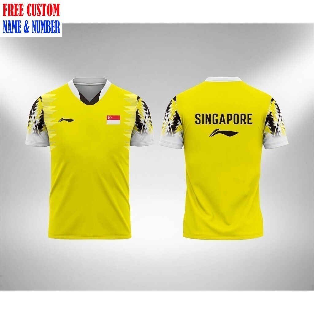 เสื้อกีฬาบาดมินตัน Loh Kean Yew สิงคโปร์ สำหรับเยาวชน