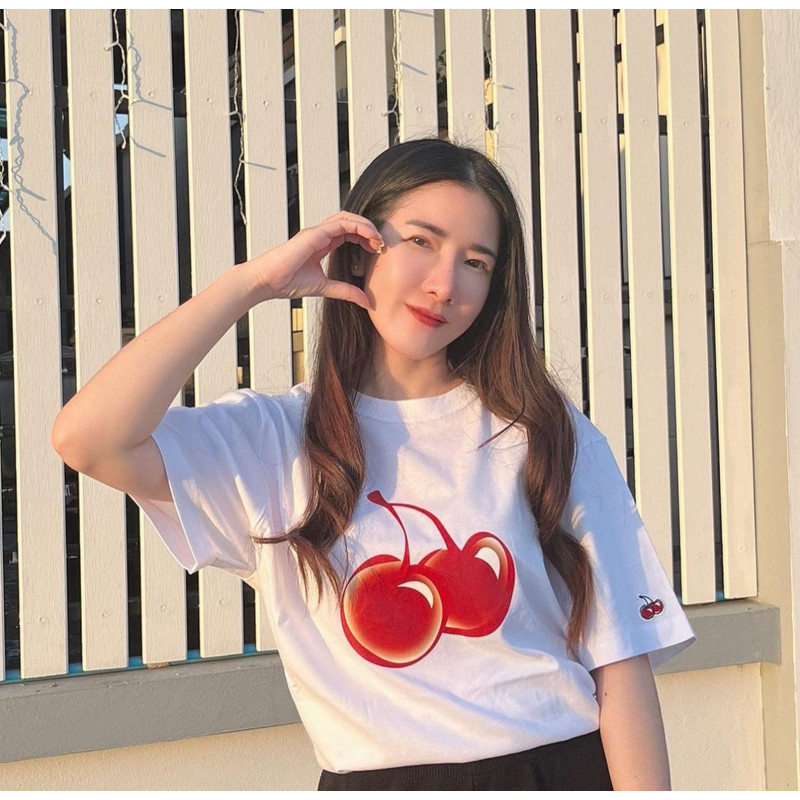 ♞,♘พร้อมส่ง  KIRSH   เสื้อยืดลายเชอร์รี่ ของแท้