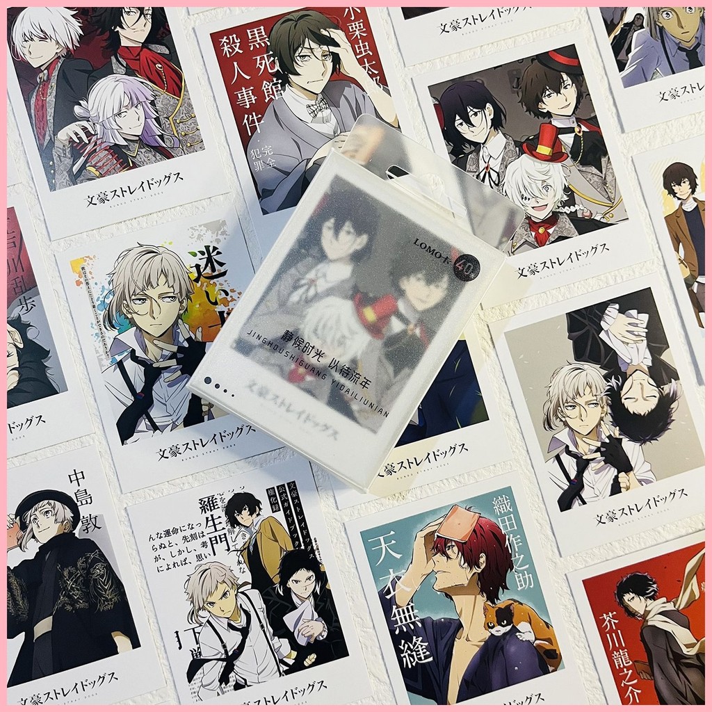 [GUYN] การ์ด Lomo Bungo Stray Dogs Nakhara Chuuya Bungo Stray Dogs Photocard osamu Dazawa Ryunosuke Akutagawa Renpo อะนิเมะสินค้า Creative HD Dazai osamu Akutagawa Renpo