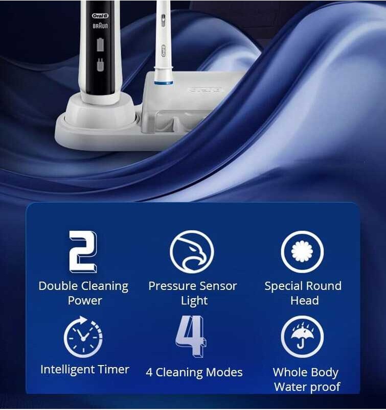 ❤ Hot Sale Oral B Electric Rechargeable Pro 600 2000 3000 4000 9000 Crossaction Precision Clea