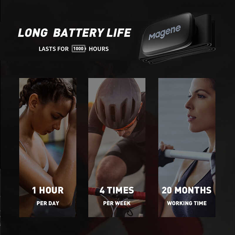 เครื่องวัดอัตราการเต้นของหัวใจ 97C Magene H64 และอื่น ๆ