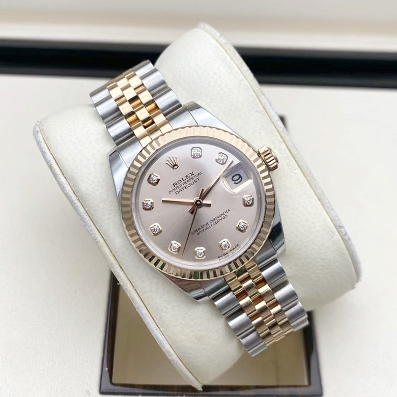 Rolex New Rolex Womens Clothing Log Type Ladies Watch Pink Dial Automatic Mechanical Watch178271-00