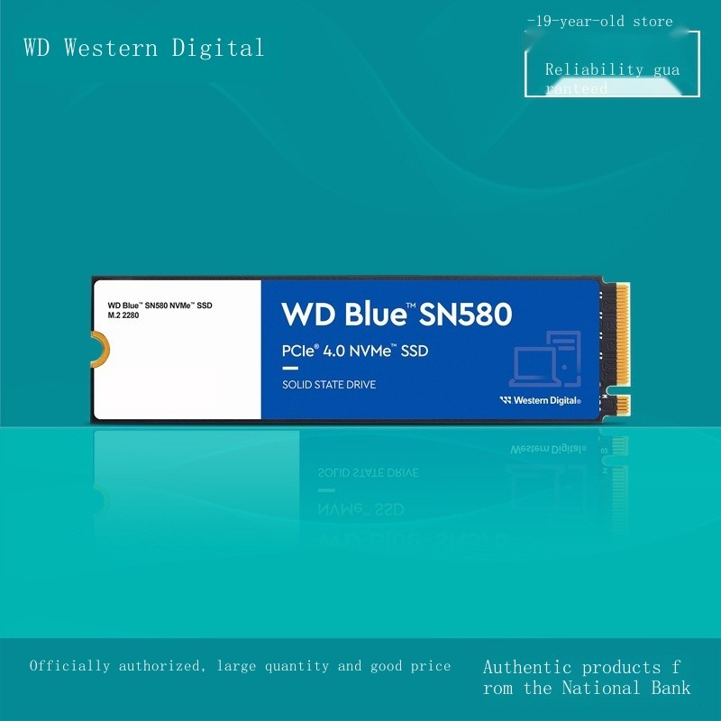 Wd Western Data SN570/580 Blue Disk 500G 1T 2T NVME คอมพิวเตอร์ความเร็วสูง M.2 Solid State Drive SSD