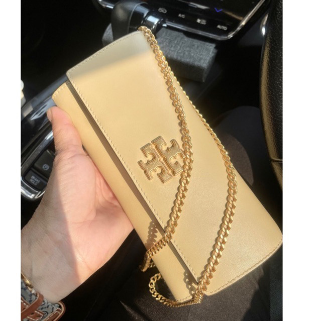 ล้างสต็อก! Tory Burch ทอรี่เบิร์ช outletแท้ รุ่น จูเลียต chain wallet (WOC)กระเป๋าตังค์สายโซ่