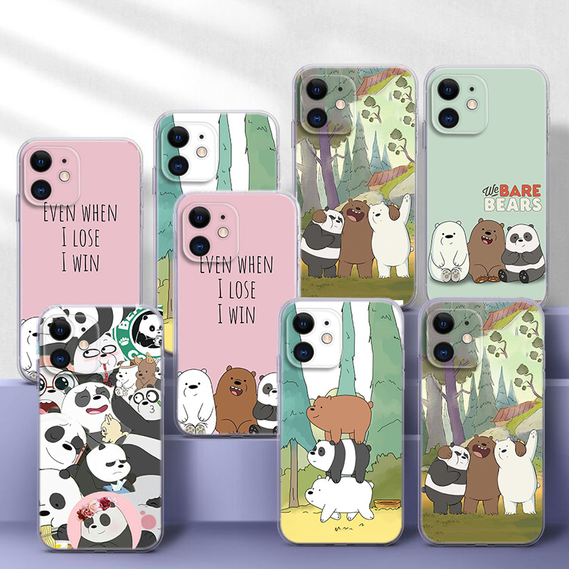 R107 เรา Bare Bears การ์ตูนนุ่มสําหรับ Infinix S5 X652 S5 Lite สมาร์ท 4 X653 ร้อน 9 Pro 4C X653C 6 X