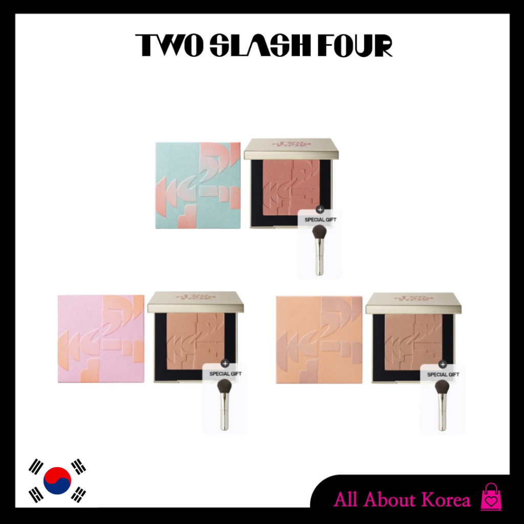 [TWO SLASH FOUR]All Over Face Blush 3colors,  All Over Face Blush 3 สี