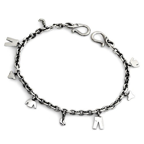 OHM Beads สร้อยข้อมือ OHM Pinned Up Bracelet  - Silver 925 Charm เครื่องประดับ บีด เงิน เแก้ว จี้ ส