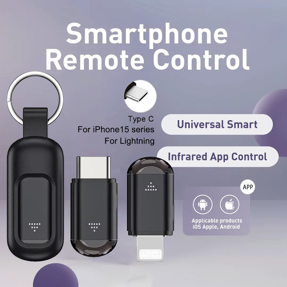 มินิโทรศัพท์รีโมทคอนโทรล IR Blasters ประเภท C Micro Lightning Universal สมาร์ทอินฟราเรด App ควบคุมอะแดปเตอร์สําหรับทีวีเครื่องปรับอากาศ