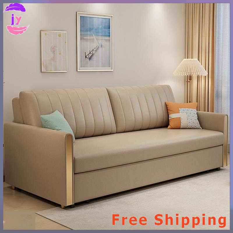 JY โซฟามัลติฟังก์ชั่น Scratch ผ้า Dual Purpose โซฟาเตียงพับได้ 1.2/1.4/1.5/1.7/2m