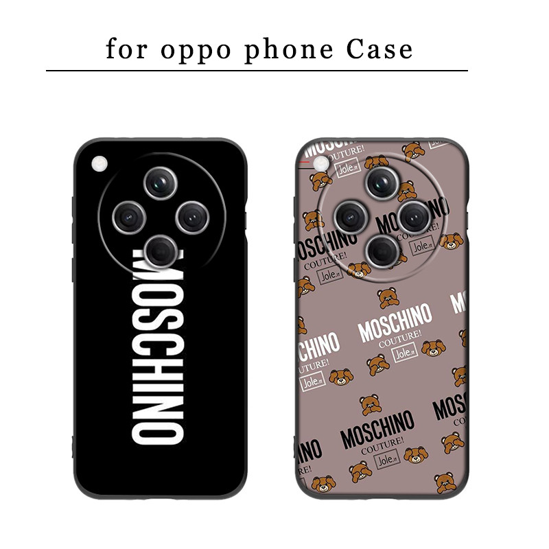 QL131 Moschino Bear OPPO A57 4G A5S A7 A8 A31 A60 A76 A77 A80 A91 F15 F3 A92 A93 A72 A52 A94 Soft Ca