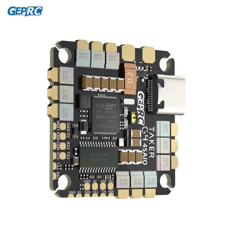 ▥ Geprc Taker G4 45A AIO Baro OSD G473ควบคุมการบิน45a ESC FET โดยตรง2-6S สำหรับ FPV ฟรีสไตล์ Ci