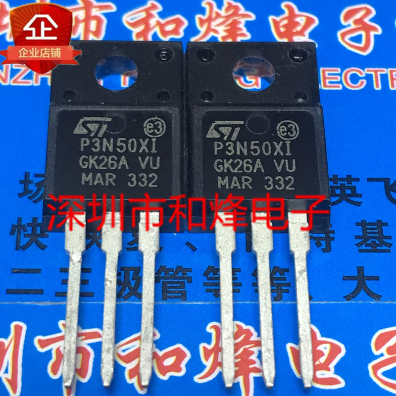 5 ชิ้น STP3N50XI P3N50XI TO-220F 500V 3A