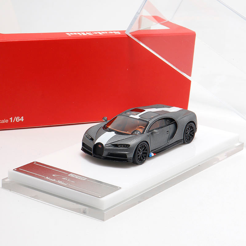 ScaleMini Bugatti Chiron 1: 64 Bugatti Chiron จําลองเรซิ่นรถรุ่น