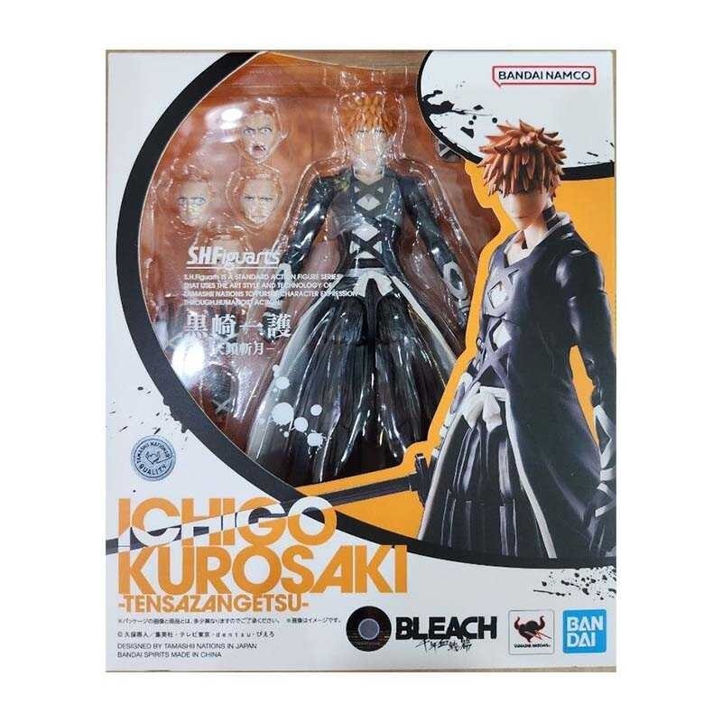 ➧ Bandai Bleach Anime ตุ๊กตา SHF Ichigo Kurosaki Tensazangesu ชุดของขวัญสำห