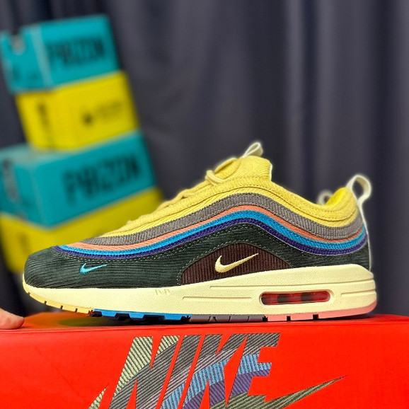 รองเท้าวิ่งลําลอง Air Max 1/97 ผ้าลูกฟูก AJ4219-400