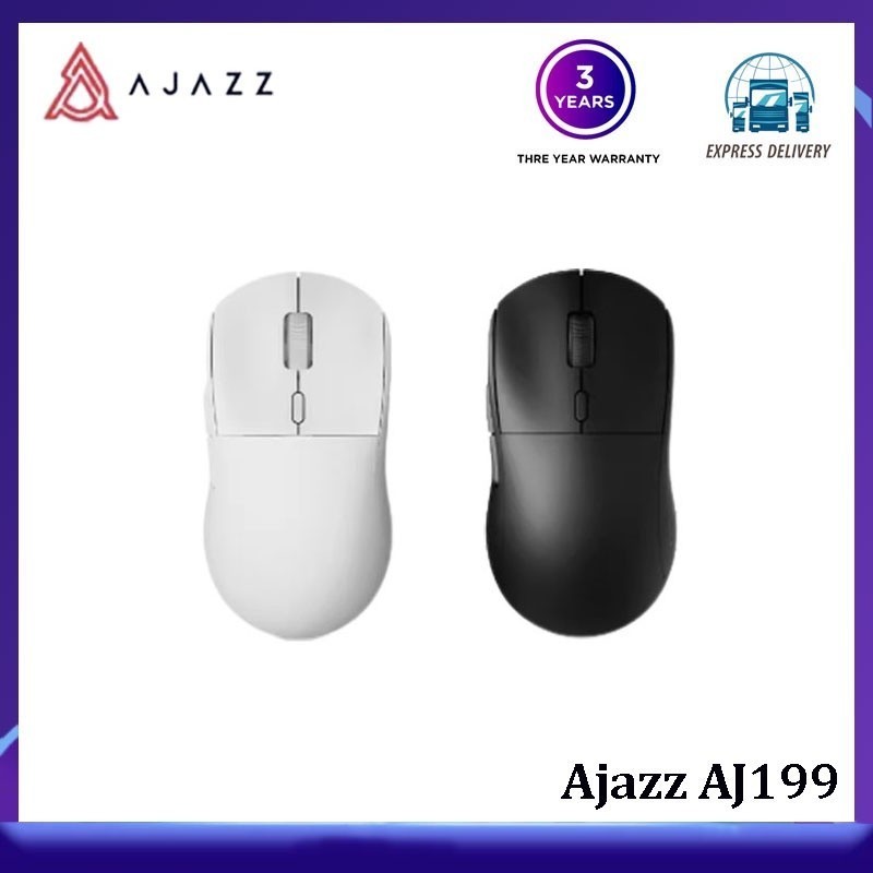 [ ในสต ็ อก ] Ajazz AJ199 เมาส ์ สําหรับเล ่ นเกมไร ้ สายโหมดคู ่