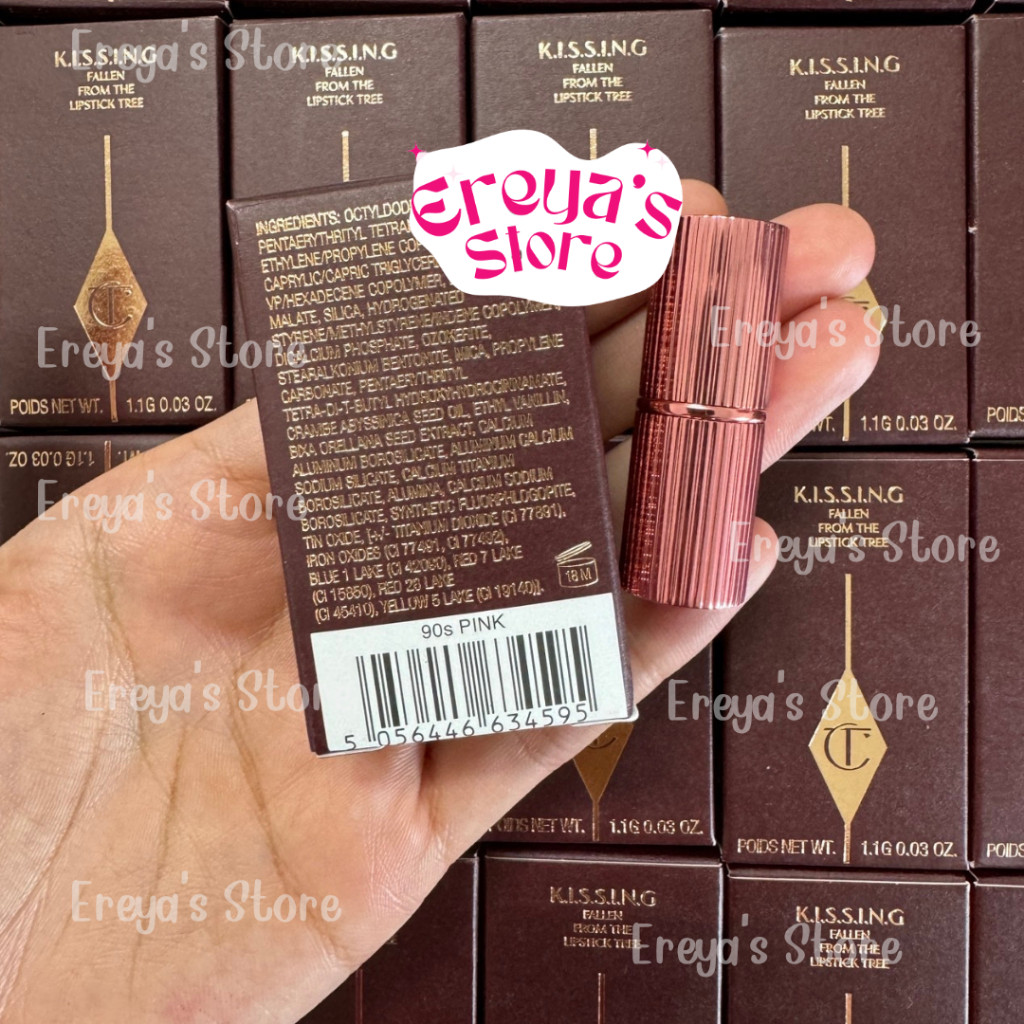 ♞,♘,♙Charlotte Tilbury K.I.S.S.I.N.G Satin Shine Lipstick มินิ 1.1 กรัม รุ่นใหม่ล่าสุด>>90<<