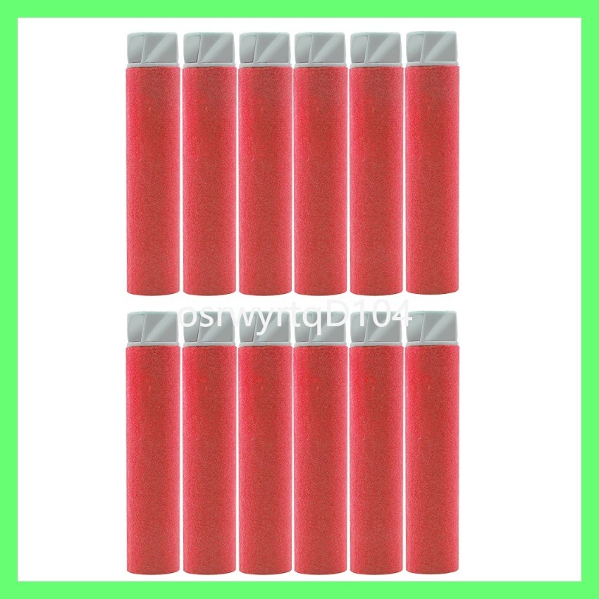 a 30Pcs 9.5x1.8cm  Accustrike Big Hole Sucker Head Bullets Red Sniper Rifle Bullets Darts for Nerf