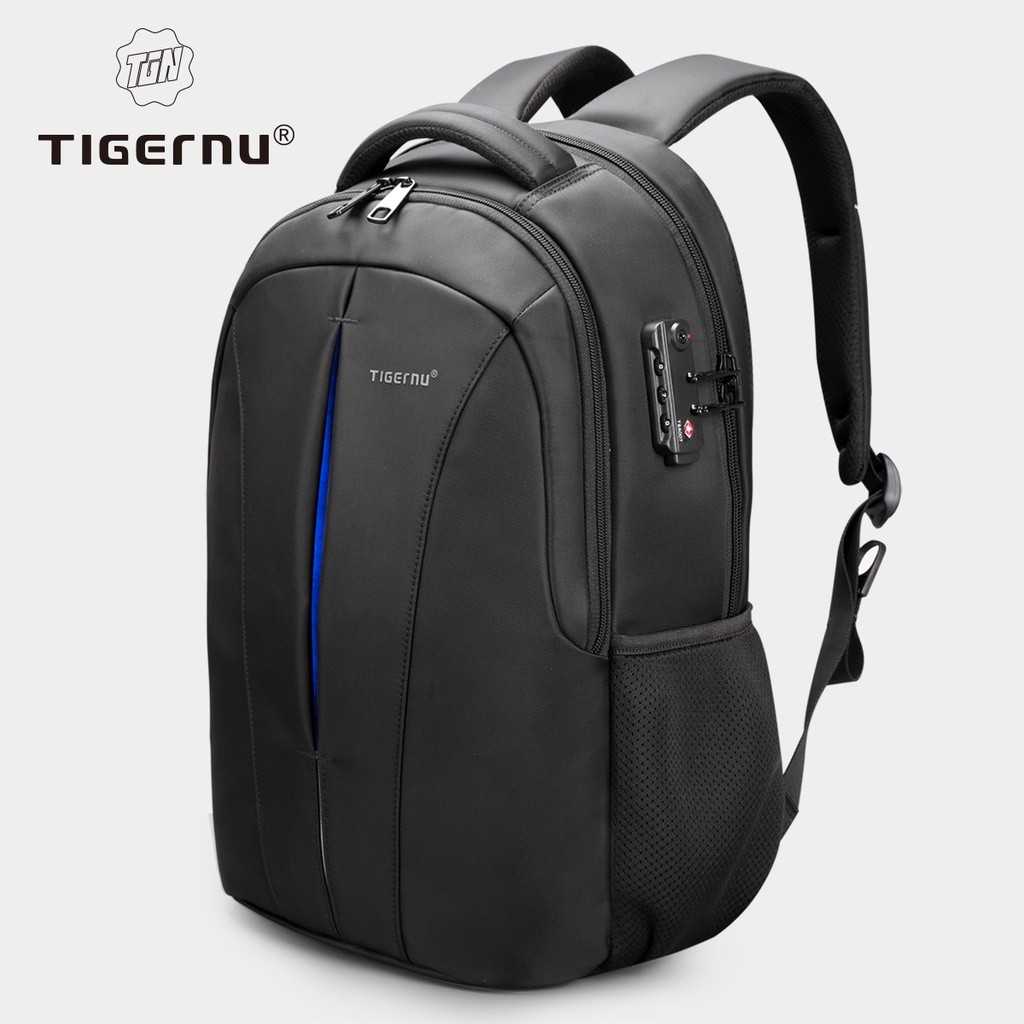 Tigernu 3105 กระเป๋าเป้สะพายหลัง กันน้ำ สำหรับผู้ชาย โรงเรียนเ ใส่คอมพิวเตอร์  15.6 นิ้ว