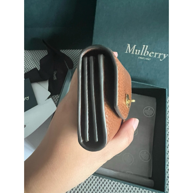 Used Once️กระเป๋าสตางค์ MULBERRY CARD WALLET รุ่นใหม่ ของแท้อุปกรณ์ครบ