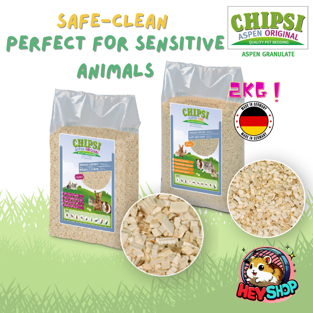 Chipsi ASPEN FINE GRANULES Bedding - สัตว์เลี้ยงขนาดเล็กหนูแฮมสเตอร์นกกระต่าย Chinchilla Hedgehog Pa