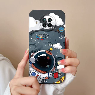 สําหรับ Xiaomi Mi 10T 10T Pro 10T Lite กรณีน่ารักนักบินอวกาศปลอกซิลิโคนอ่อนนุ่มกันกระแทกปกหลังสําหรับ Mi10T Lite เคสโทรศัพท์ Capa สําหรับ 10TPro เปลือกหอยกันชน