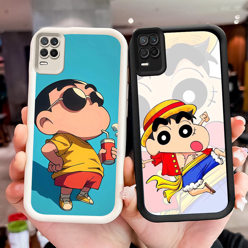 ปลอกกันกระแทกสําหรับ OPPO A54 Realme 8 8S Q3 V13 Narzo 30 Pro WF10 Crayon Shinchan